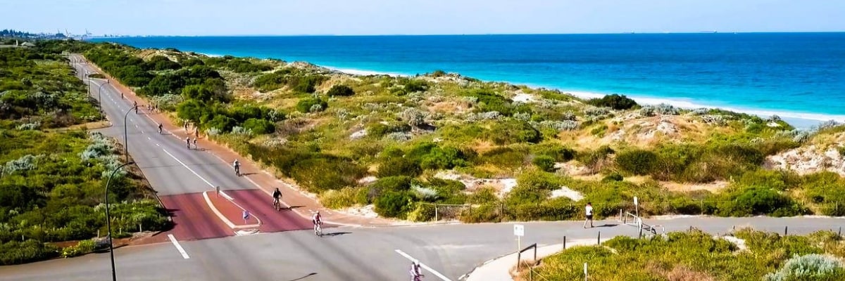 riders along MSWA Ocean Ride