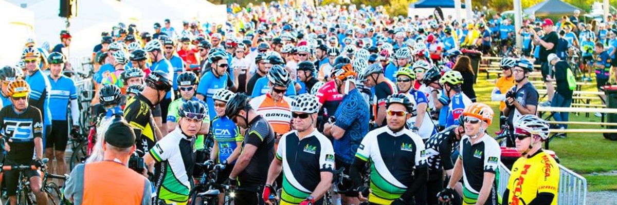 riders from the Dams Challenge