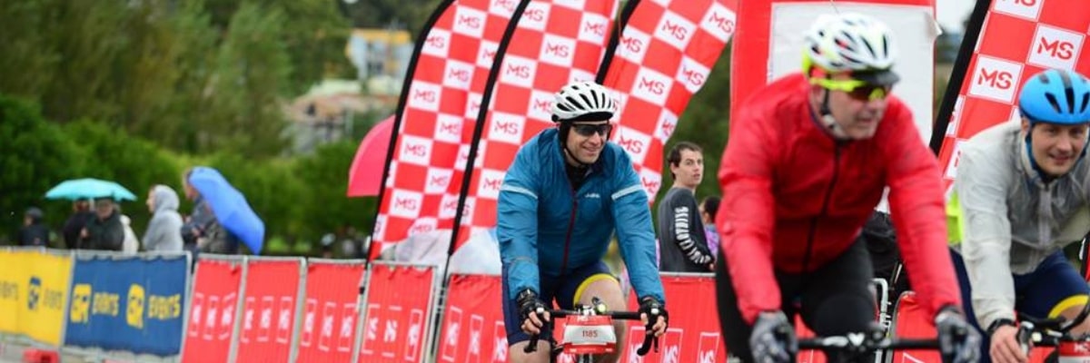 riders from the MS Melbourne Cycle