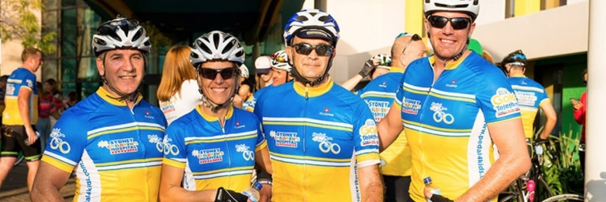 riders from the Pedal 4 Kids