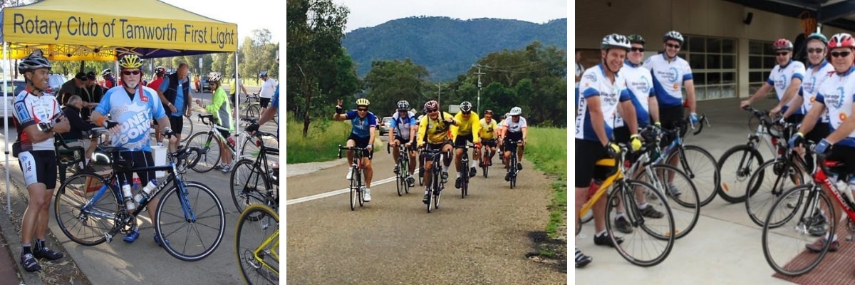 riders from the Pedal the Peel Cycling Challenge