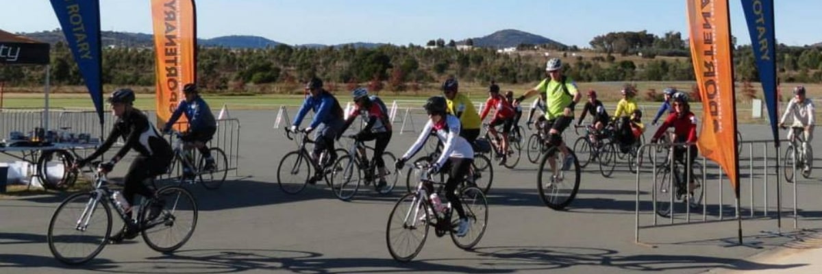 riders from the Rotary Rides Canberra Five Peaks Challenge