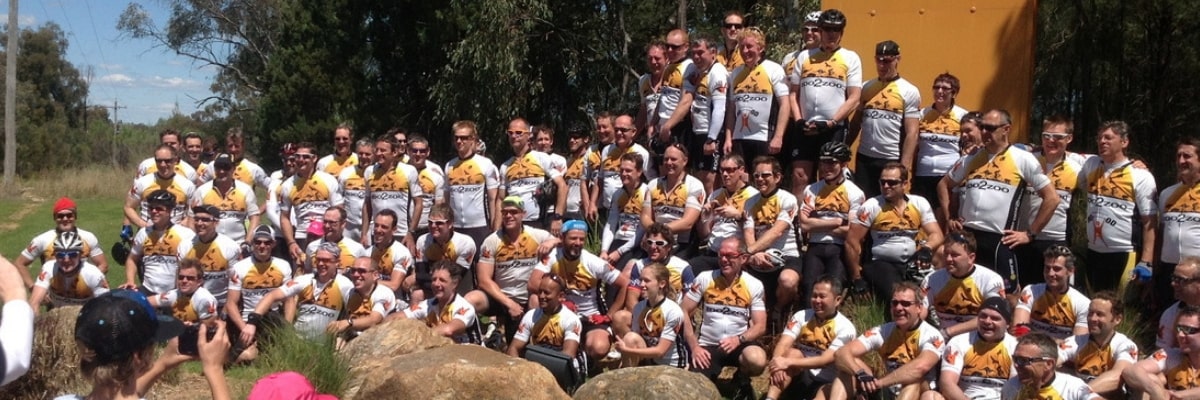 riders from the Sydney to Dubbo Zoo2Zoo