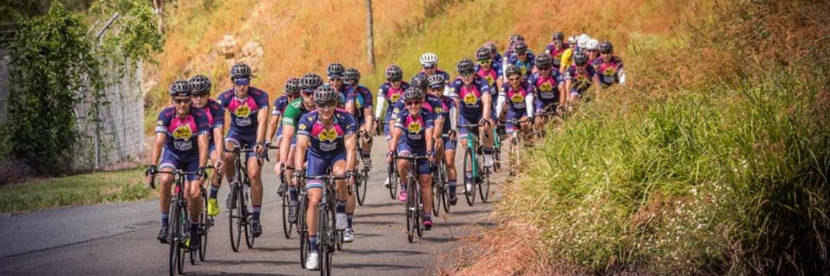 riders from the Tour de Cure NSW Stage Ride