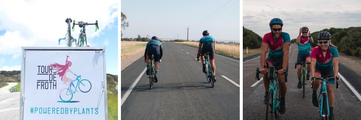 riders from the Tour de Froth