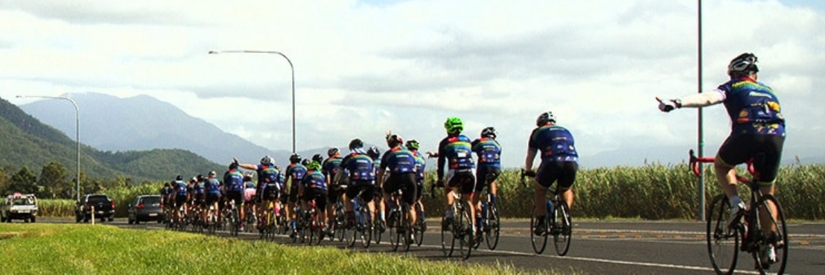 riders from the Townsville to Cairns Bike Ride