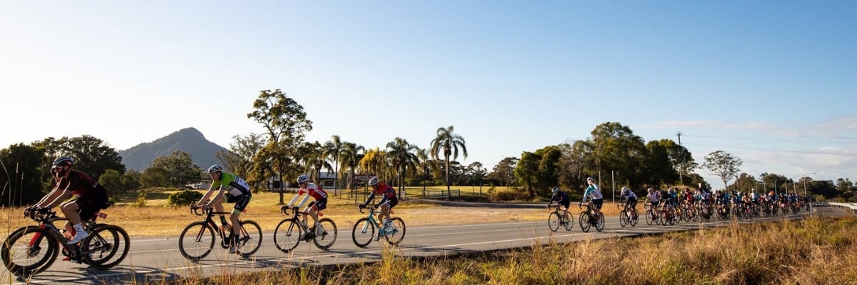 riders from the Velothon Sunshine Coast