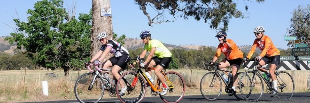 riders from the Coota Bike Festival