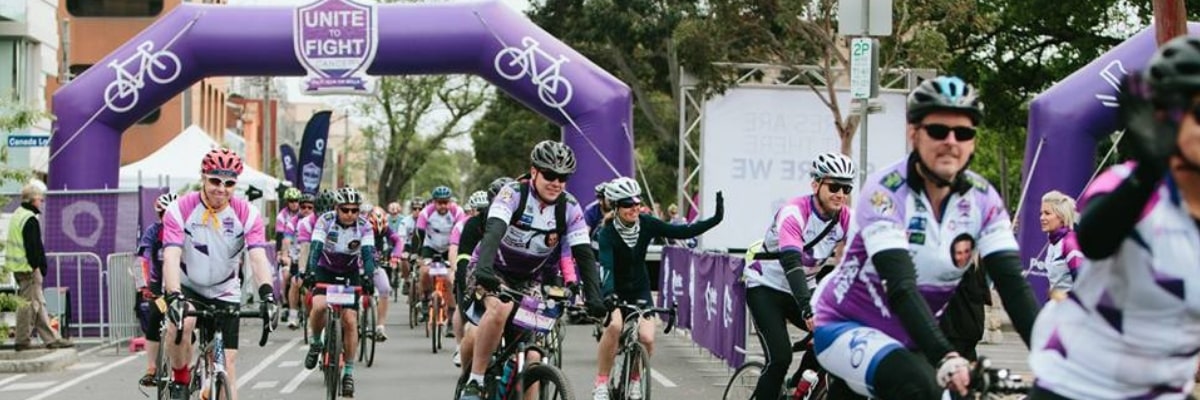 riders from the One Day to Conquer Cancer: Melbourne