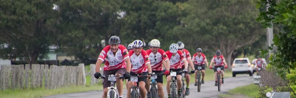 riders at the Tour de Rocks Charity Ride